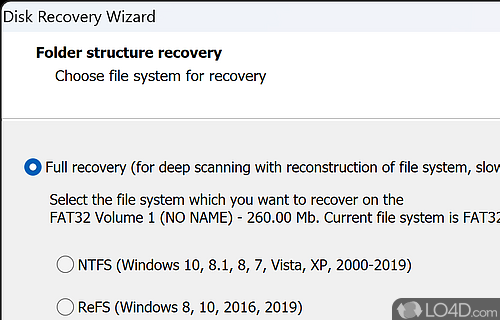 Intuitive recovery wizard - Screenshot of Partition Doctor