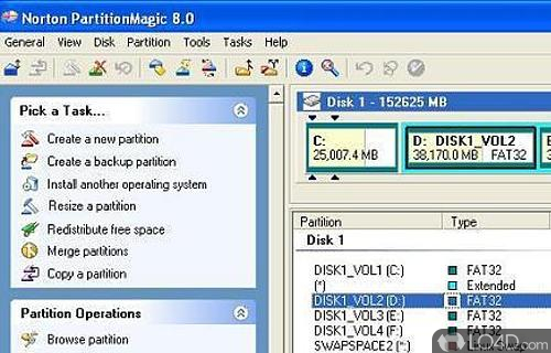 partition magic 8.0 os compatibility with xp 64 bit