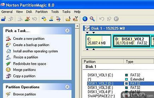 Partition Magic Screenshot