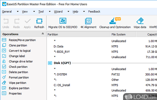 easeus master partition free