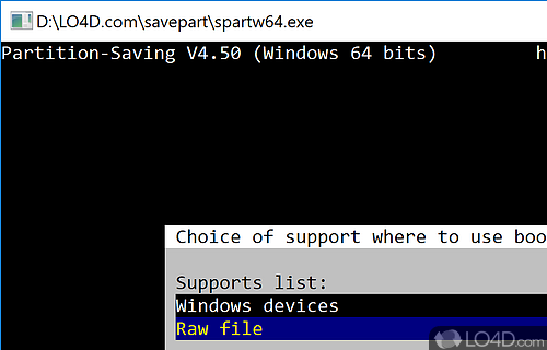 Partition Saving screenshot