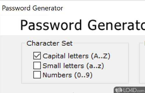 Screenshot of Password Generator - Generate complex passwords and securely store them