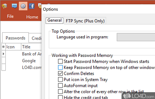 Password Memory screenshot