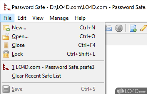 Password Safe screenshot