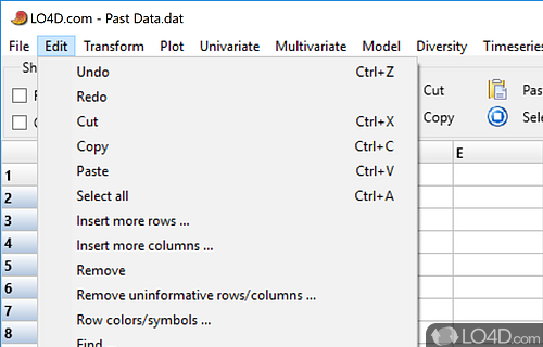 A tool that further enhances MS Excel's computing abilities - Screenshot of PAST