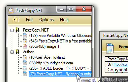 PasteCopy NET Screenshot