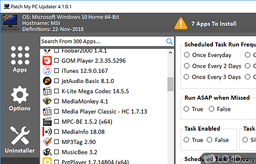 Automatically detect outdated apps and choose to update or not - Screenshot of Patch My PC