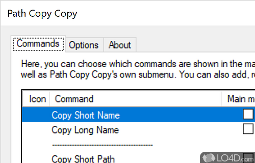 Copy the name and location of a file or folder to the clipboard from the right-click menu - Screenshot of Path Copy Copy
