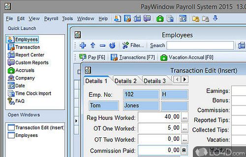 PayWindow Payroll System Screenshot