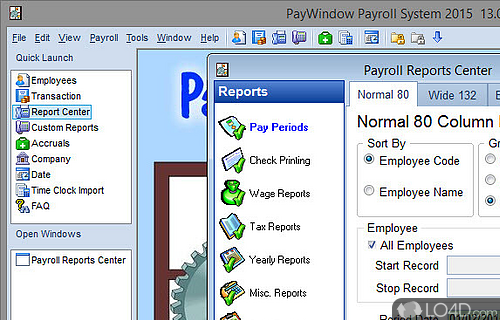 PayWindow Payroll System Screenshot
