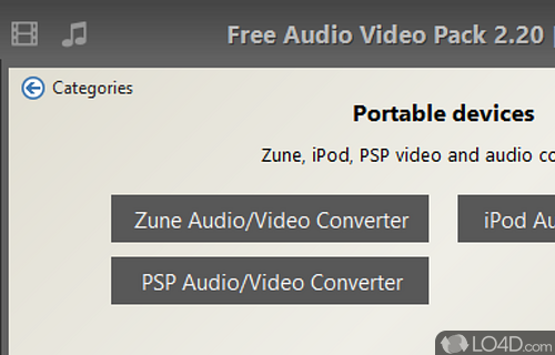 Quick setup and user-friendly interface - Screenshot of Pazera Free Audio Video Pack