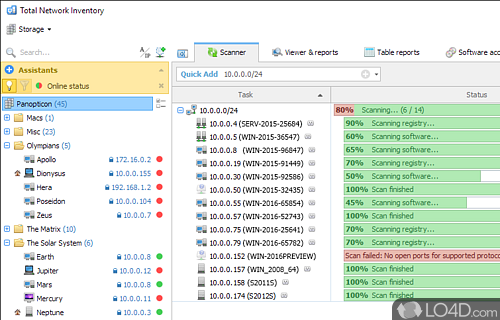 Screenshot of Total Network Inventory - View details about hardware and software