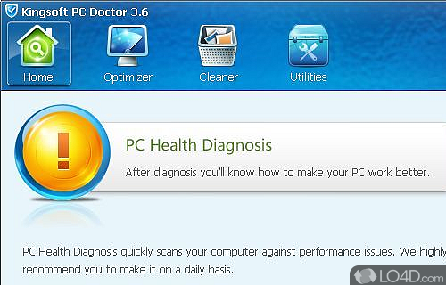 Screenshot of Kingsoft PC Doctor - User interface