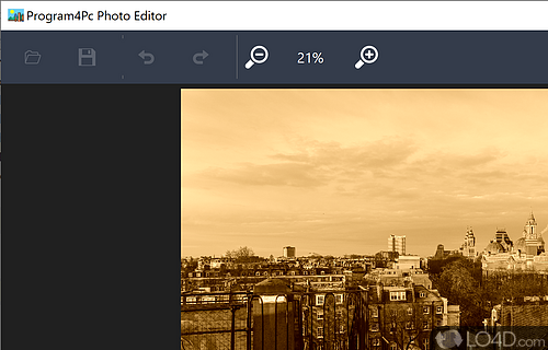 Image editing softwares - Screenshot of PC Image Editor