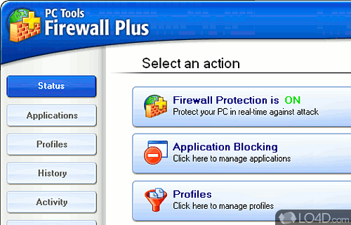 PC Tools Freeware Firewall Screenshot
