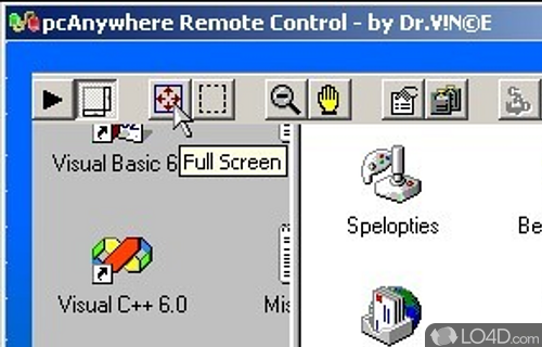 pcAnywhere Remote Control Screenshot