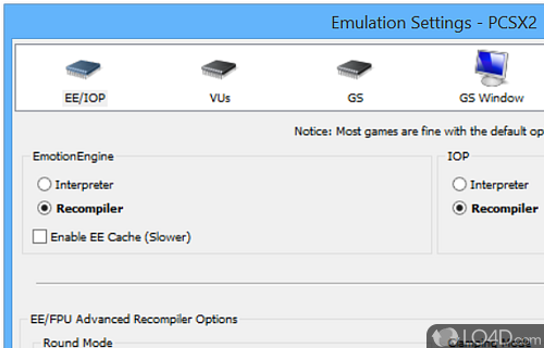 Free and open-source PlayStation 2 emulator for Windows PC - Screenshot of PCSX2