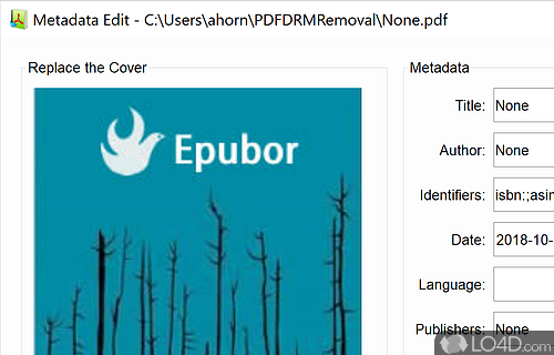 Quickly disable the restrictions from eBooks - Screenshot of PDF DRM Removal