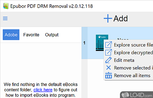 PDF DRM Removal Screenshot