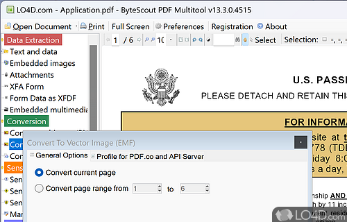 Features several powerful auxiliary tools - Screenshot of PDF Multitool