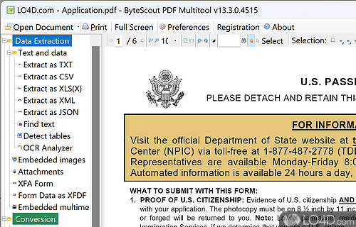 PDF Multitool Screenshot