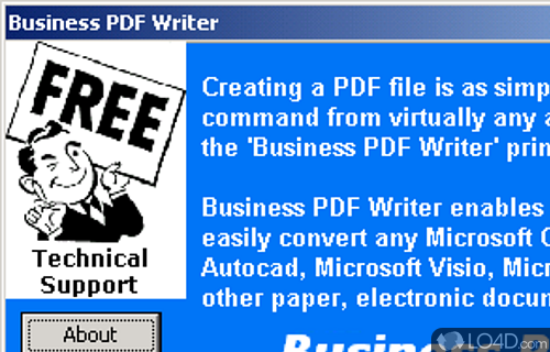 Screenshot of Business PDF Writer - PDF files page numbering tool