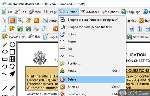 Primarily used for viewing, reading, and converting PDF documents - Screenshot of PDF Reader