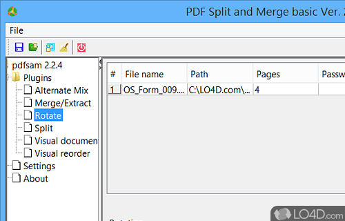 PDF Split and Merge Basic screenshot