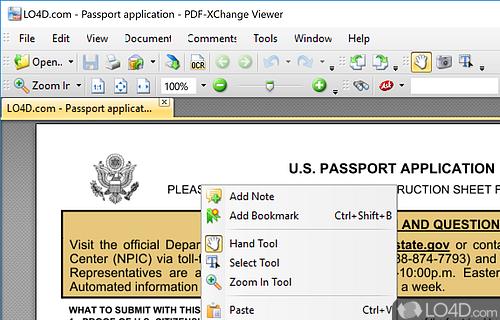 User-friendly interface - Screenshot of PDF-XChange Viewer