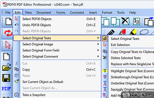 PDFill PDF Editor Screenshot