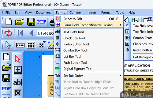 Read, edit and modify PDF files - Screenshot of PDFill PDF Editor