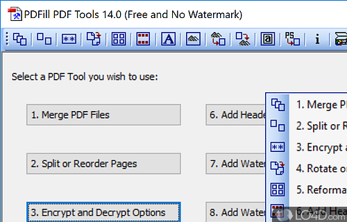 PDFill PDF Tools screenshot