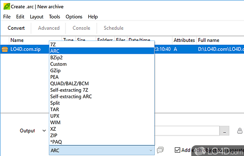 Configure amount of system resources to use - Screenshot of PeaZip