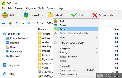 Edit and convert image files - Screenshot of PeaZip