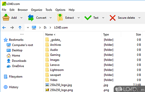 Compress files and folders in order to save precious disk space and take advantage of a lot more integrated tools - Screenshot of PeaZip