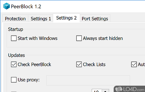 User-friendly software to block unauthorized networks from accessing a computer - Screenshot of PeerBlock