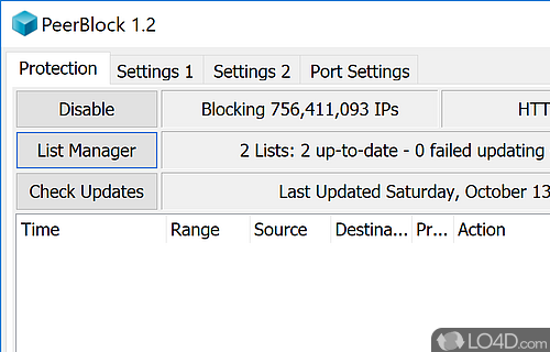 PeerBlock Screenshot