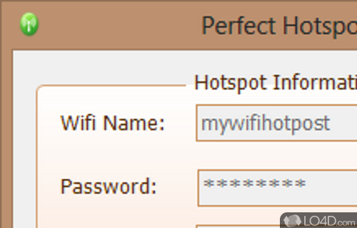 Screenshot of PerfectHotspot - User interface