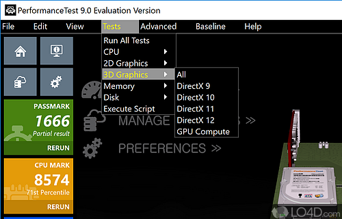 PassMark Rating - Screenshot of PerformanceTest
