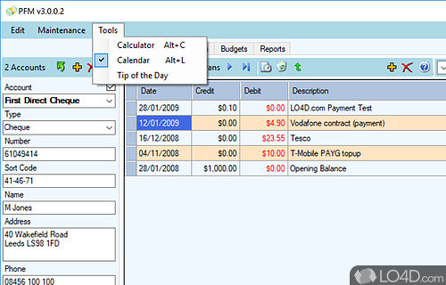 PFM - Personal Finance Manager screenshot