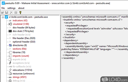 PeStudio screenshot