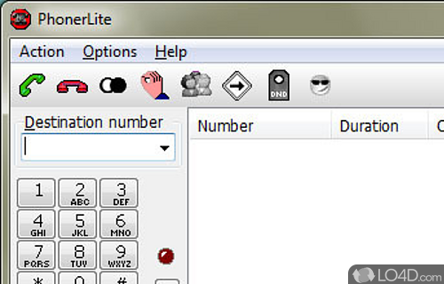 PhonerLite Portable screenshot