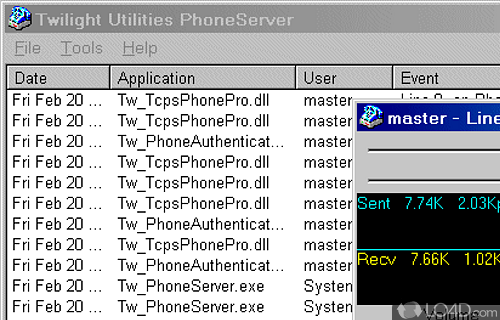 Screenshot of PhoneServer - Helps you manipulate telephone calls with great ease