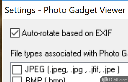 Visual design, and file support - Screenshot of Photo Gadget Viewer
