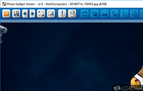 User interface - Screenshot of Photo Gadget Viewer