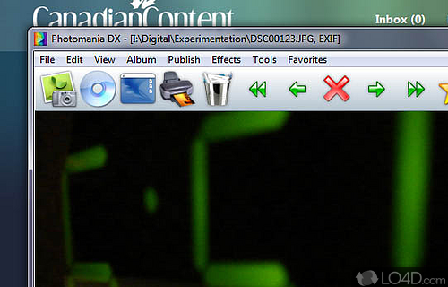 Screenshot of Photomania Deluxe - User interface