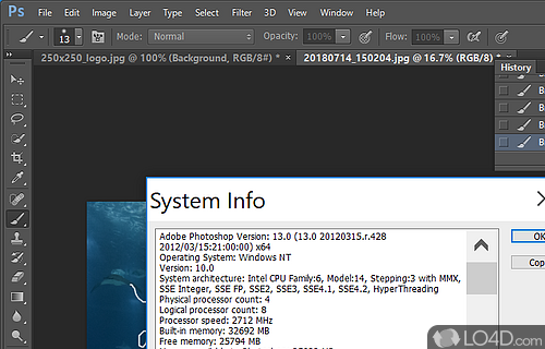 Auto-recovery tool - Screenshot of Adobe Photoshop CS6