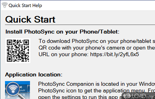Use to transfer image and video files easily onto devices - Screenshot of PhotoSync Companion