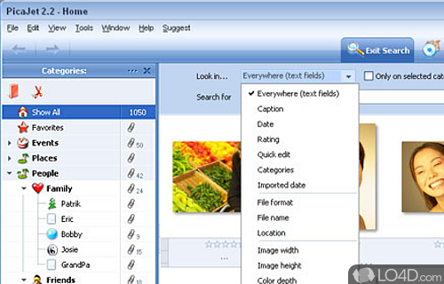 PicaJet Photo Organizer Screenshot