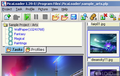 Screenshot of PicaLoader - User interface
